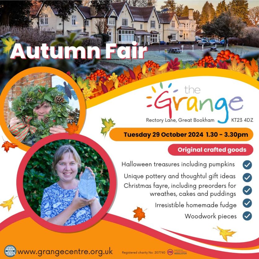 The Grange, disability charity promotional poster for Autumn Fair