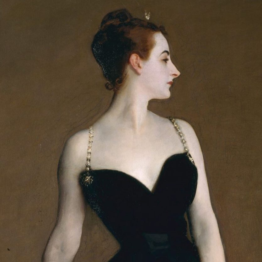 Oil painting of young lady, Madame X