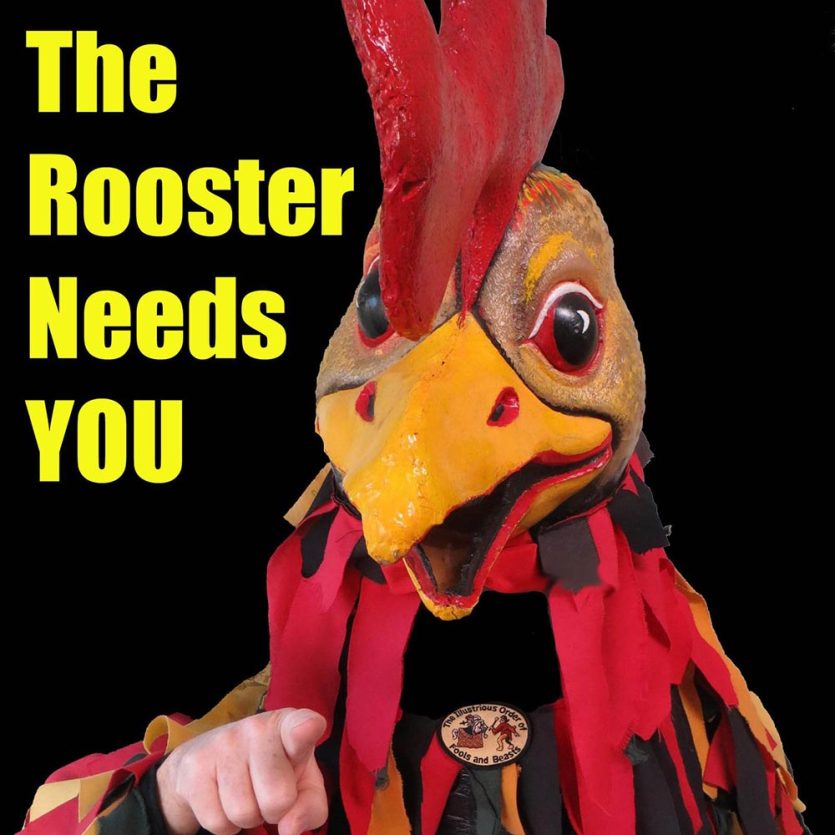 Rampant Rooster, morris dancers recruitment poster